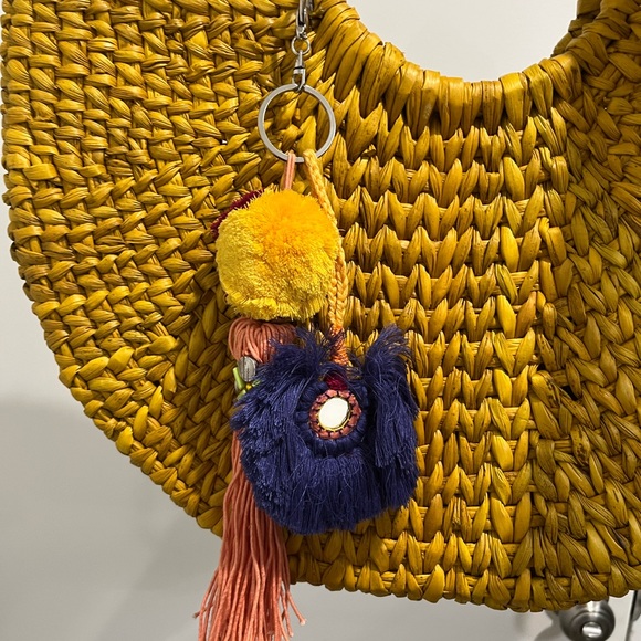 Anthropologie Vineet‎ Bahl Yellow Straw Goldilocks Bag - Picture 6 of 8